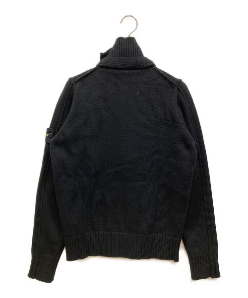 STONE ISLAND（ストーンアイランド）STONE ISLAND (ストーンアイランド) スタンドカラー ジップボタン カーディガン ブラック サイズ:SIZE Sの古着・服飾アイテム