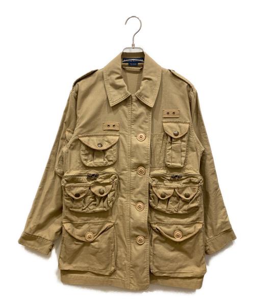 RALPH LAUREN（ラルフローレン）RALPH LAUREN (ラルフローレン) マルチポケットハンティングジャケット ブラウン サイズ:SIZE Sの古着・服飾アイテム