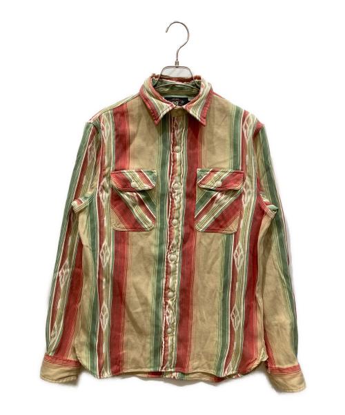RRL（ダブルアールエル）RRL (ダブルアールエル) ネイティブ柄シャツ ベージュ サイズ:SIZE Sの古着・服飾アイテム