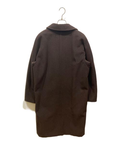 MaxMara（マックスマーラ）MaxMara (マックスマーラ) ウールロングコート ブラウン サイズ:SIZE 42の古着・服飾アイテム