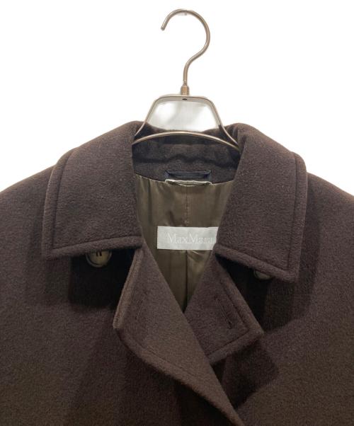 MaxMara（マックスマーラ）MaxMara (マックスマーラ) ウールロングコート ブラウン サイズ:SIZE 42の古着・服飾アイテム