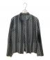 ISSEY MIYAKE（イッセイミヤケ）の古着「総柄プリーツジャケット」｜ブラック