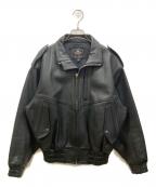KUSHITANIクシタニ）の古着「レザージャケット」｜ブラック