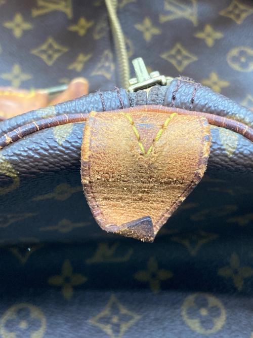 LOUIS VUITTON（ルイ ヴィトン）LOUIS VUITTON (ルイ ヴィトン) ボストンバッグ　モノグラム　キーポル55 ブラウン×オレンジの古着・服飾アイテム