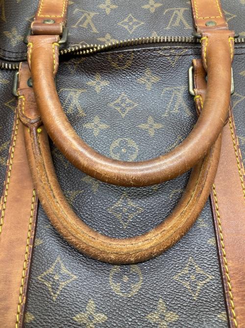 LOUIS VUITTON（ルイ ヴィトン）LOUIS VUITTON (ルイ ヴィトン) ボストンバッグ　モノグラム　キーポル55 ブラウン×オレンジの古着・服飾アイテム