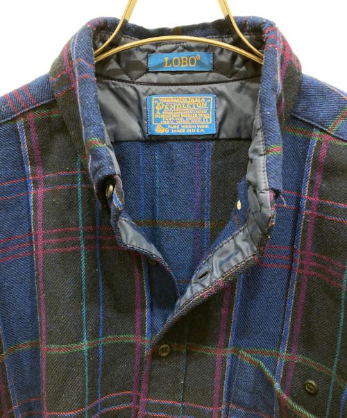lobo by pendleton（ロボ バイ ペンドルトン）LOBO by Pendleton (ロボ バイ ペンドルトン) チェックネルシャツ ネイビー サイズ:SIZE Lの古着・服飾アイテム