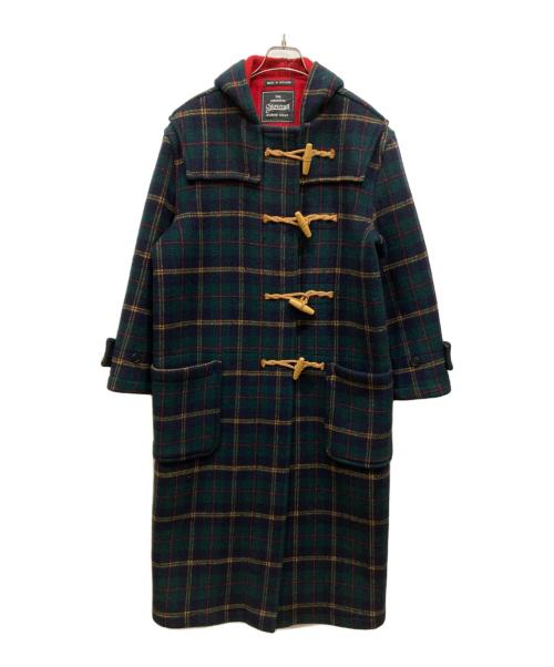 GLOVER ALL（グローバーオール）GLOVER ALL (グローバーオール) タータンチェックメルトンダッフルコート オリーブ サイズ:SIZE Sの古着・服飾アイテム