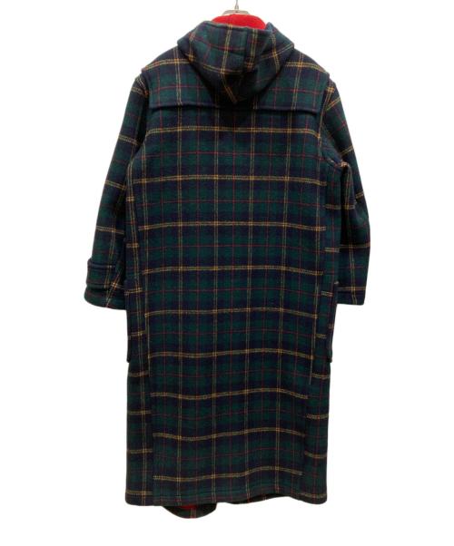 GLOVER ALL（グローバーオール）GLOVER ALL (グローバーオール) タータンチェックメルトンダッフルコート オリーブ サイズ:SIZE Sの古着・服飾アイテム