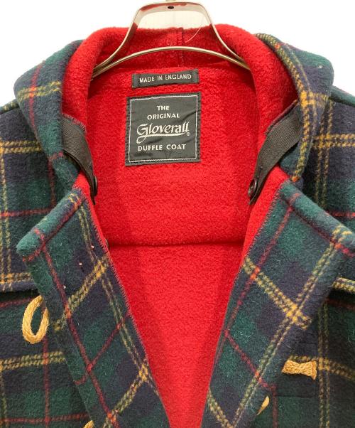 GLOVER ALL（グローバーオール）GLOVER ALL (グローバーオール) タータンチェックメルトンダッフルコート オリーブ サイズ:SIZE Sの古着・服飾アイテム