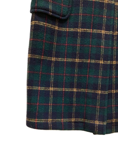 GLOVER ALL（グローバーオール）GLOVER ALL (グローバーオール) タータンチェックメルトンダッフルコート オリーブ サイズ:SIZE Sの古着・服飾アイテム