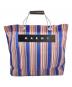 MARNI（マルニ）の古着「フラワーカフェトートバッグ」｜ピンク×ブルー