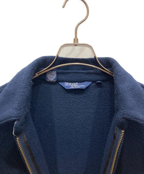 POLO RALPH LAUREN（ポロ・ラルフローレン）POLO RALPH LAUREN (ポロ・ラルフローレン) フリースジャケット ネイビー サイズ:SIZE Mの古着・服飾アイテム