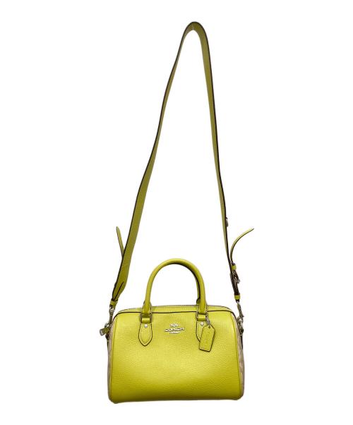 COACH（コーチ）COACH (コーチ) 2WAYショルダーバッグ イエローの古着・服飾アイテム