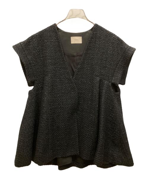 LE PHIL（ル フィル）LE PHIL (ル フィル) ロービングツイードフレアジレ ブラック サイズ:SIZE Freeの古着・服飾アイテム