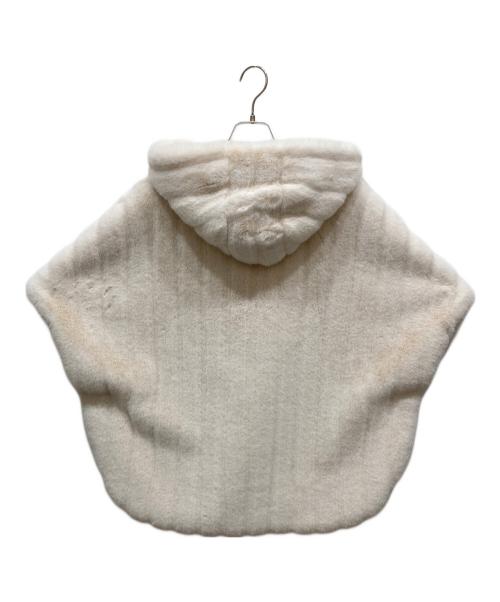 LEMONPLET（レモンプレット）Lemonplet (レモンプレット) フェイクファーポンチョ ベージュ サイズ:SIZE Freeの古着・服飾アイテム