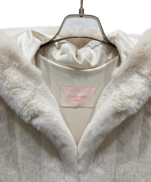 LEMONPLET（レモンプレット）Lemonplet (レモンプレット) フェイクファーポンチョ ベージュ サイズ:SIZE Freeの古着・服飾アイテム