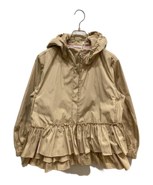 MARILYN MOON（マリリンムーン）MARILYN MOON (マリリンムーン) フリルジャケット ベージュ サイズ:SIZE Freeの古着・服飾アイテム
