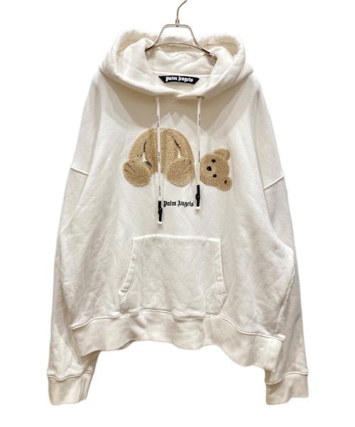 Palm Angels（パーム エンジェルス）Palm Angels (パーム エンジェルス) BEAR HOODIE ホワイト サイズ:SIZE Lの古着・服飾アイテム