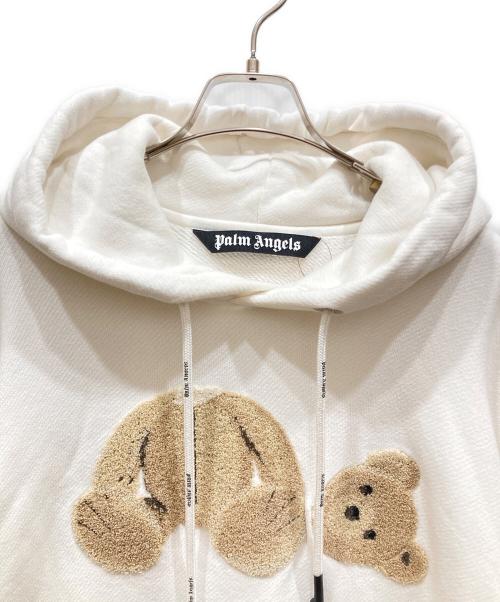 Palm Angels（パーム エンジェルス）Palm Angels (パーム エンジェルス) BEAR HOODIE ホワイト サイズ:SIZE Lの古着・服飾アイテム