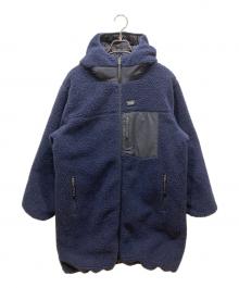 TAION×NOLLEY'S（タイオン×ノーリーズ）の古着「別注ボア×ダウンフードコート」｜ネイビー
