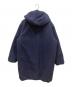 TAION (タイオン) NOLLEY'S (ノーリーズ) 別注ボア×ダウンフードコート ネイビー サイズ:SIZE M：10000円