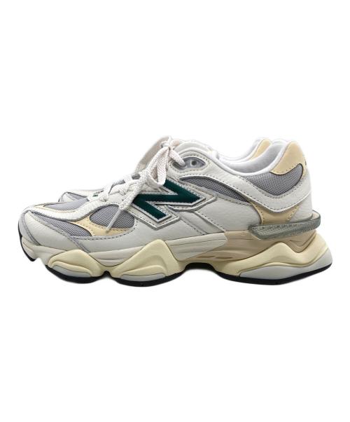 NEW BALANCE（ニューバランス）NEW BALANCE (ニューバランス) ローカットスニーカー ホワイト×グリーン サイズ:SIZE 24.5cm 未使用品の古着・服飾アイテム