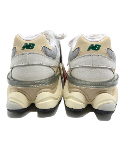 NEW BALANCE（ニューバランス）NEW BALANCE (ニューバランス) ローカットスニーカー ホワイト×グリーン サイズ:SIZE 24.5cm 未使用品の古着・服飾アイテム