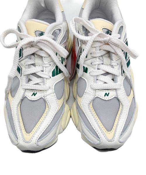 NEW BALANCE（ニューバランス）NEW BALANCE (ニューバランス) ローカットスニーカー ホワイト×グリーン サイズ:SIZE 24.5cm 未使用品の古着・服飾アイテム