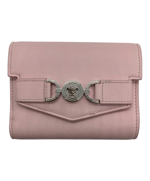 VERSACE（ヴェルサーチ）VERSACE (ヴェルサーチ) 3つ折り財布 ピンクの古着・服飾アイテム