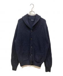 POLO RALPH LAUREN（ポロ・ラルフローレン）の古着「ショールカラーニットカーディガン」｜ネイビー