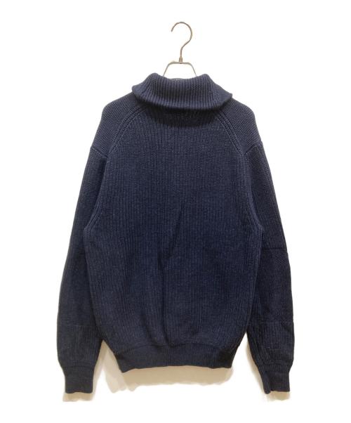 POLO RALPH LAUREN（ポロ・ラルフローレン）POLO RALPH LAUREN (ポロ・ラルフローレン) ショールカラーニットカーディガン ネイビー サイズ:SIZE XLの古着・服飾アイテム