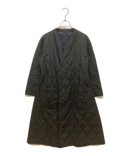 plantation（プランテーション）Plantation (プランテーション) キルティングリバーシブルコート ブラック サイズ:SIZE Mの古着・服飾アイテム