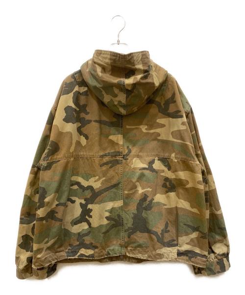 ANCELLM（アンセルム）ANCELLM (アンセルム) CAMO ZIPUP HOODIE ブラウン×カーキ サイズ:SIZE 2の古着・服飾アイテム
