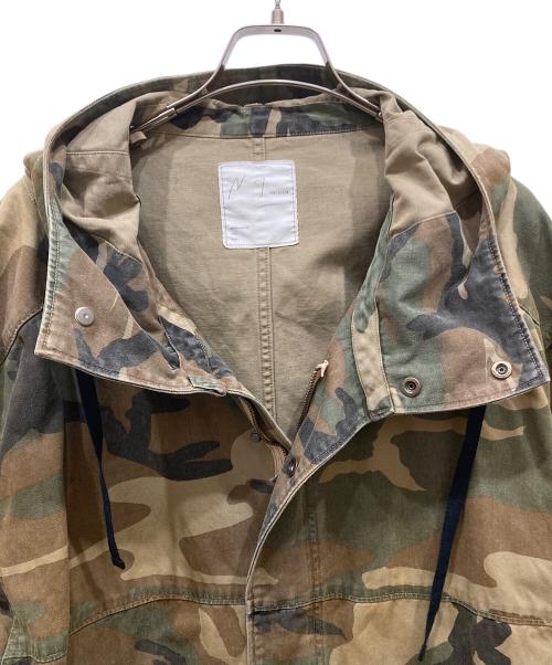 ANCELLM（アンセルム）ANCELLM (アンセルム) CAMO ZIPUP HOODIE ブラウン×カーキ サイズ:SIZE 2の古着・服飾アイテム