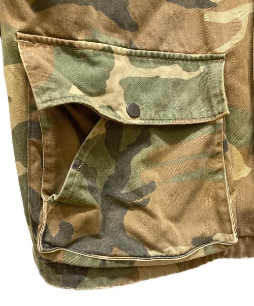 ANCELLM（アンセルム）ANCELLM (アンセルム) CAMO ZIPUP HOODIE ブラウン×カーキ サイズ:SIZE 2の古着・服飾アイテム
