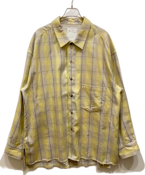 ANCELLM（アンセルム）ANCELLM (アンセルム) C/R CHECK SHIRT グレー×イエロー サイズ:SIZE 2の古着・服飾アイテム