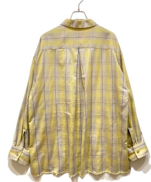 ANCELLM（アンセルム）ANCELLM (アンセルム) C/R CHECK SHIRT グレー×イエロー サイズ:SIZE 2の古着・服飾アイテム