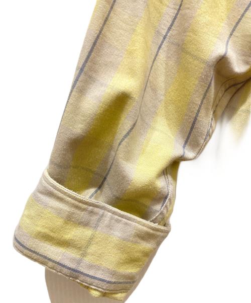 ANCELLM（アンセルム）ANCELLM (アンセルム) C/R CHECK SHIRT グレー×イエロー サイズ:SIZE 2の古着・服飾アイテム