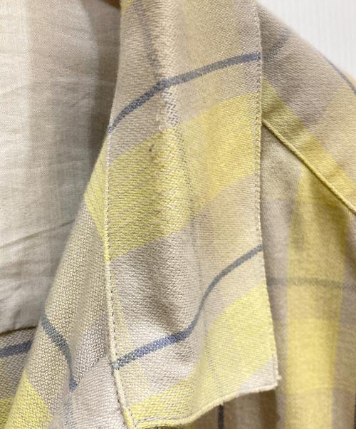 ANCELLM（アンセルム）ANCELLM (アンセルム) C/R CHECK SHIRT グレー×イエロー サイズ:SIZE 2の古着・服飾アイテム