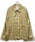 ANCELLM（アンセルム）の古着「C/R CHECK SHIRT」｜グレー×イエロー
