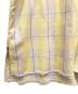 中古・古着 ANCELLM (アンセルム) C/R CHECK SHIRT グレー×イエロー サイズ:SIZE 2：22000円