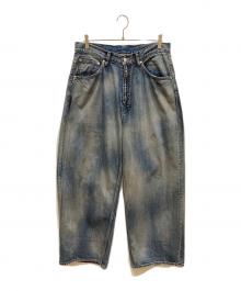 ANCELLM（アンセルム）の古着「STRAIGHT WIDE DENIM PANTS」｜インディゴ