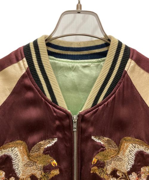 IOLANI（イオラニ）IOLANI (イオラニ) スカジャン ボルドー×グリーン サイズ:SIZE XLの古着・服飾アイテム