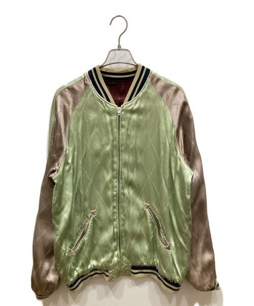 IOLANI（イオラニ）IOLANI (イオラニ) スカジャン ボルドー×グリーン サイズ:SIZE XLの古着・服飾アイテム