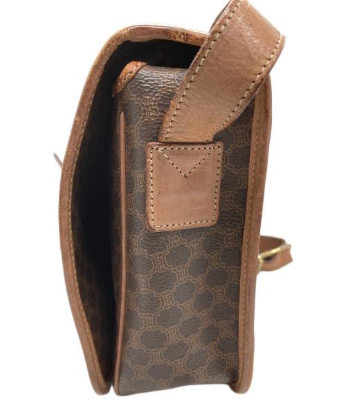 CELINE（セリーヌ）CELINE (セリーヌ) フラップショルダーバッグ ブラウンの古着・服飾アイテム