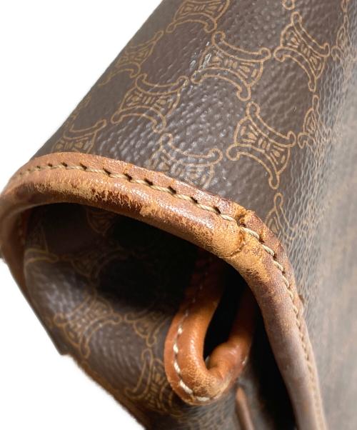 CELINE（セリーヌ）CELINE (セリーヌ) フラップショルダーバッグ ブラウンの古着・服飾アイテム