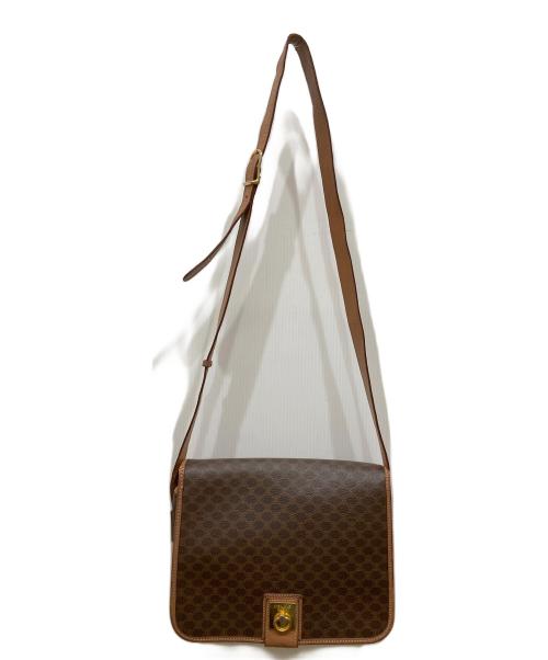 CELINE（セリーヌ）CELINE (セリーヌ) フラップショルダーバッグ ブラウンの古着・服飾アイテム