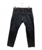 ONI DENIMオニデニム）の古着「ハイライズ リラックステーパード 16oz "鬼藍墨"」｜インディゴ
