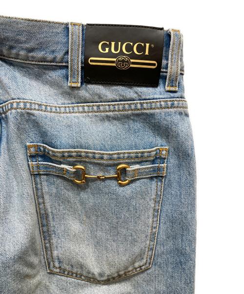 GUCCI（グッチ）GUCCI (グッチ) ホースビットデニムパンツ インディゴ サイズ:SIZE 78.5cm (W31・M)の古着・服飾アイテム