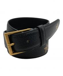 GUCCI（グッチ）の古着「ビー&スター ベルト」｜ブラック